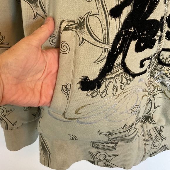 Reversible Christian Audigier hoodie - Picture 7 of 9